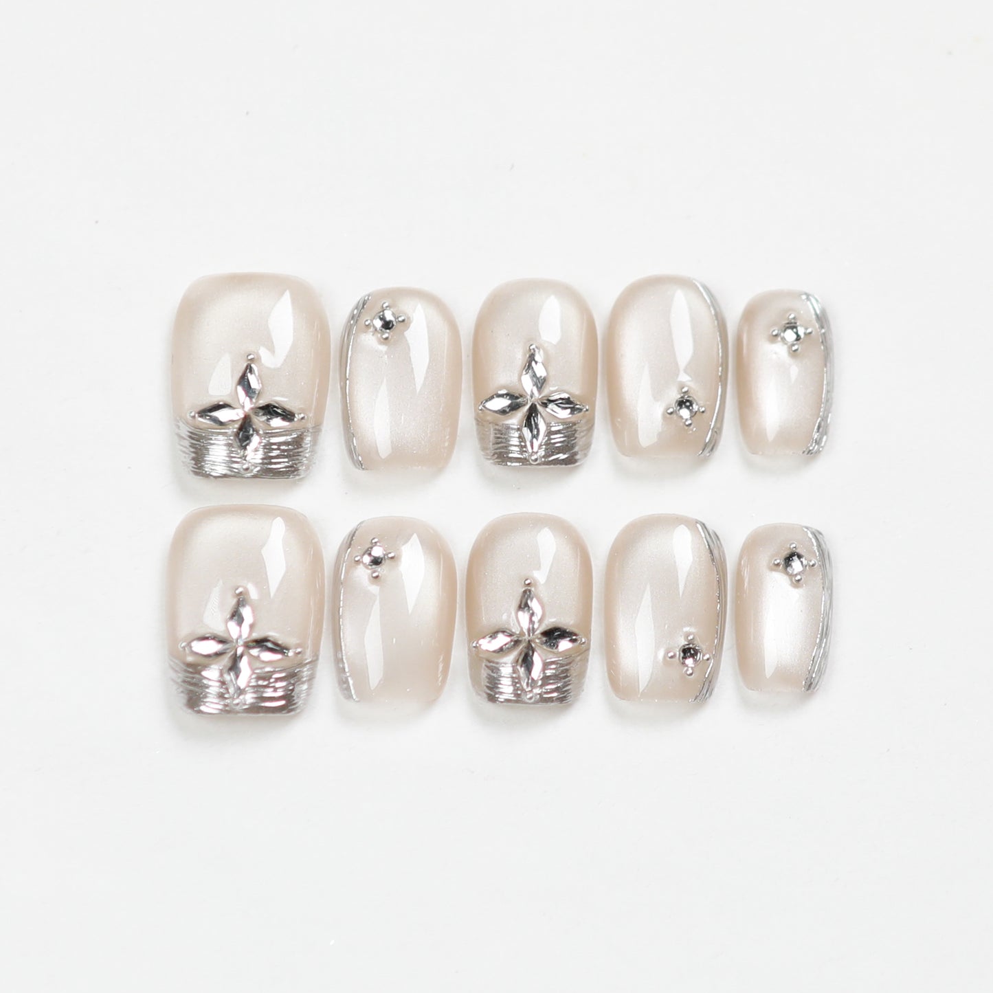 Love Scratch | Short Square 10pcs Press-on Nails
