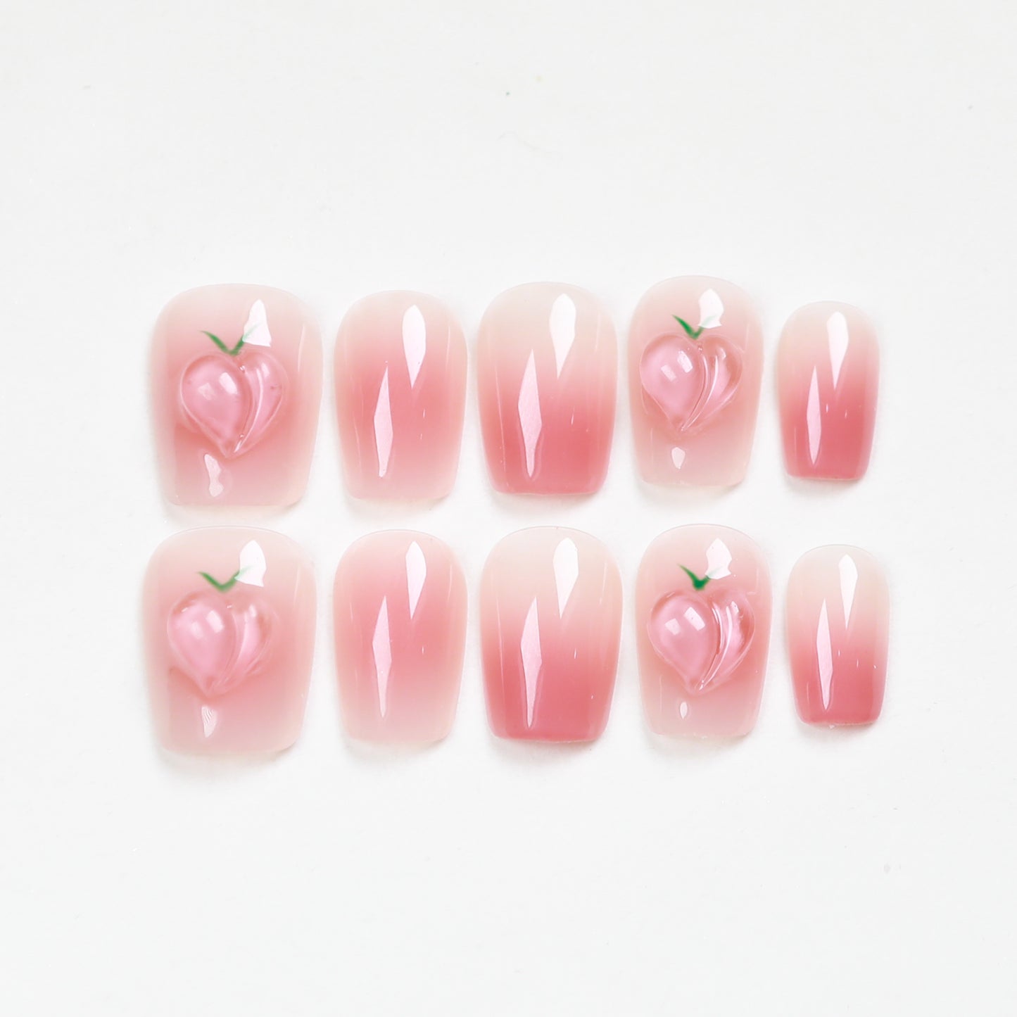 Love Scratch | Short Coffin 10pcs Press-on Nails